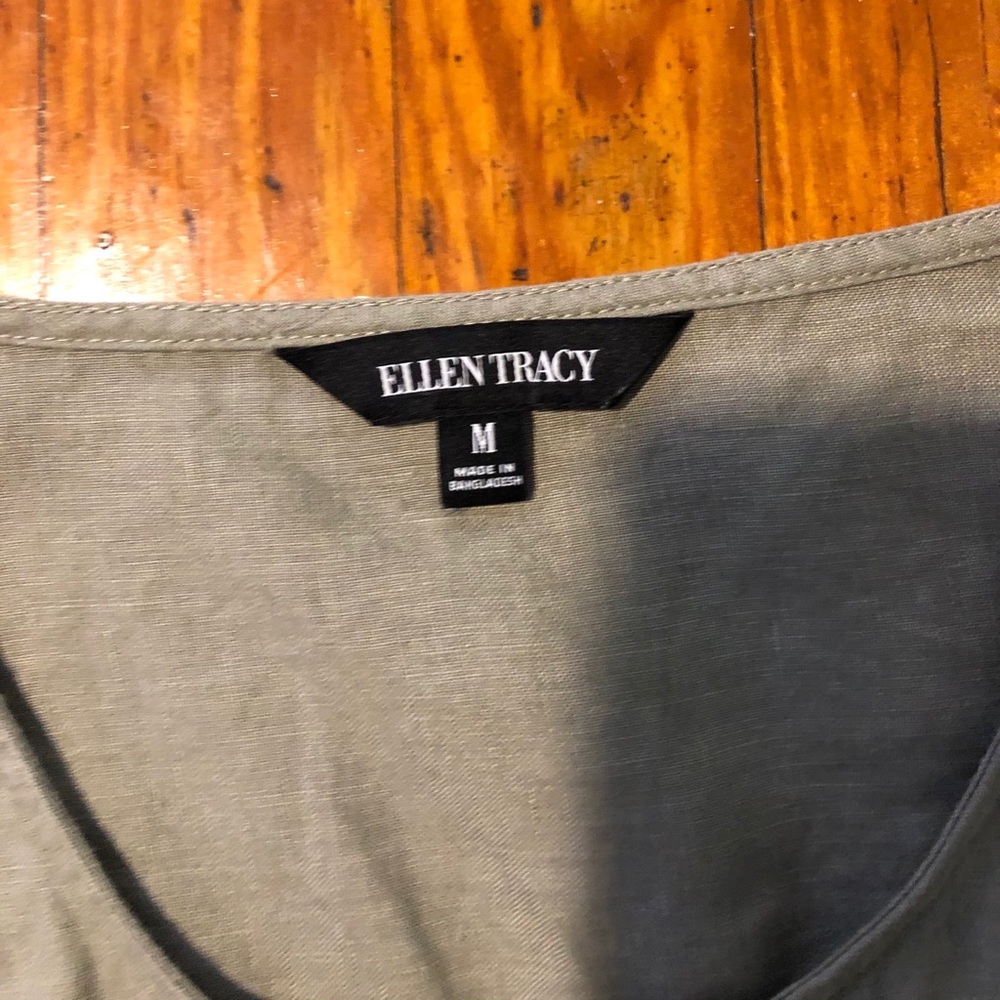 Ellen Tracy light olive tunic